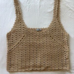 Rachel Comey Tan Crochet Top